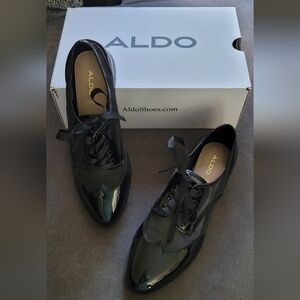 Aldo Black Patent Oxford